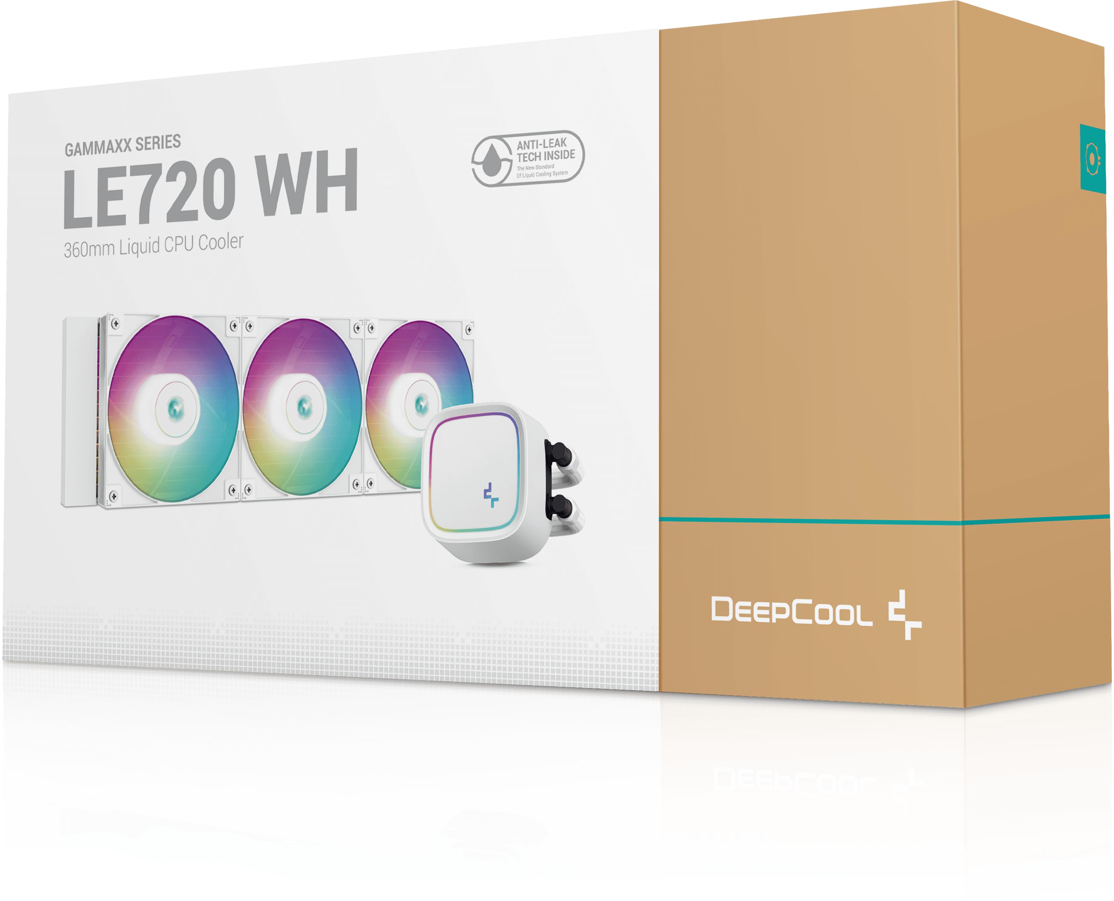 Deepcool - Kit de Refrigeración Líquida CPU Deepcool LE720 ARGB 360mm Blanco