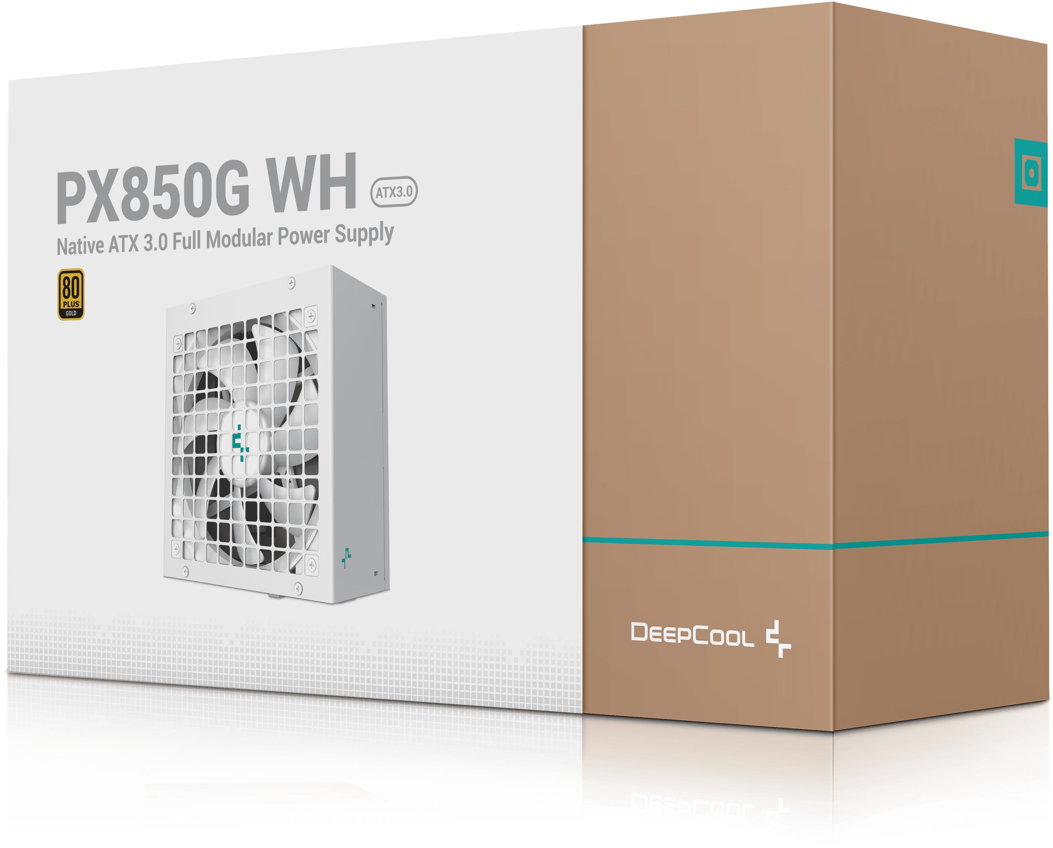 Deepcool - Fuente de Alimentación Deepcool PX850-G 850W 80+ Gold ATX 3.0 Blanca