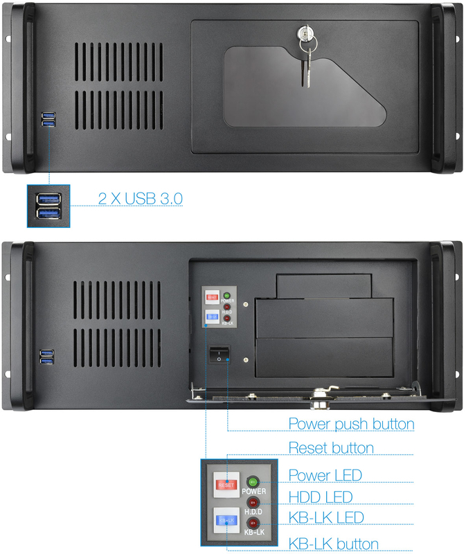 Tooq - Caja Rack Tooq 4U 19" ATX