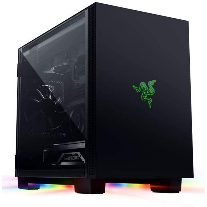 Razer - Torre Mini-ITX Razer Tomahawk M1 RGB Cristal Templado