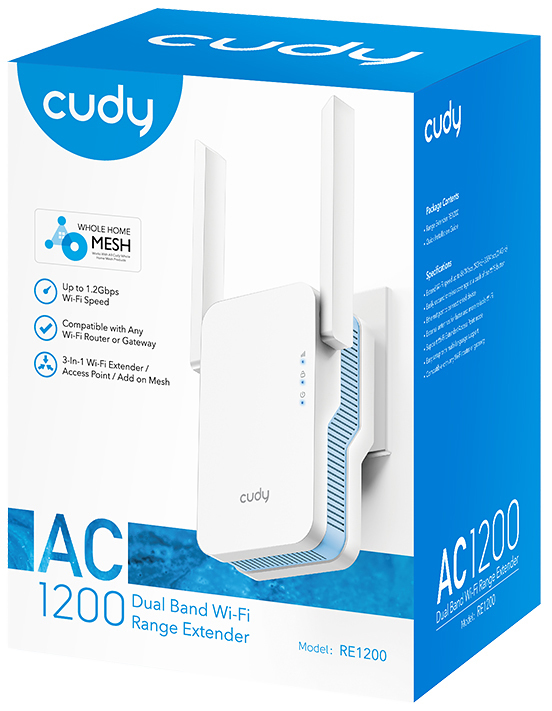 Cudy - Repetidor Cudy RE1200 AC1200 Dual Band