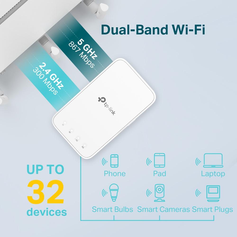 TP-Link - Repetidor TP-Link RE300 AC1200 Wi-Fi