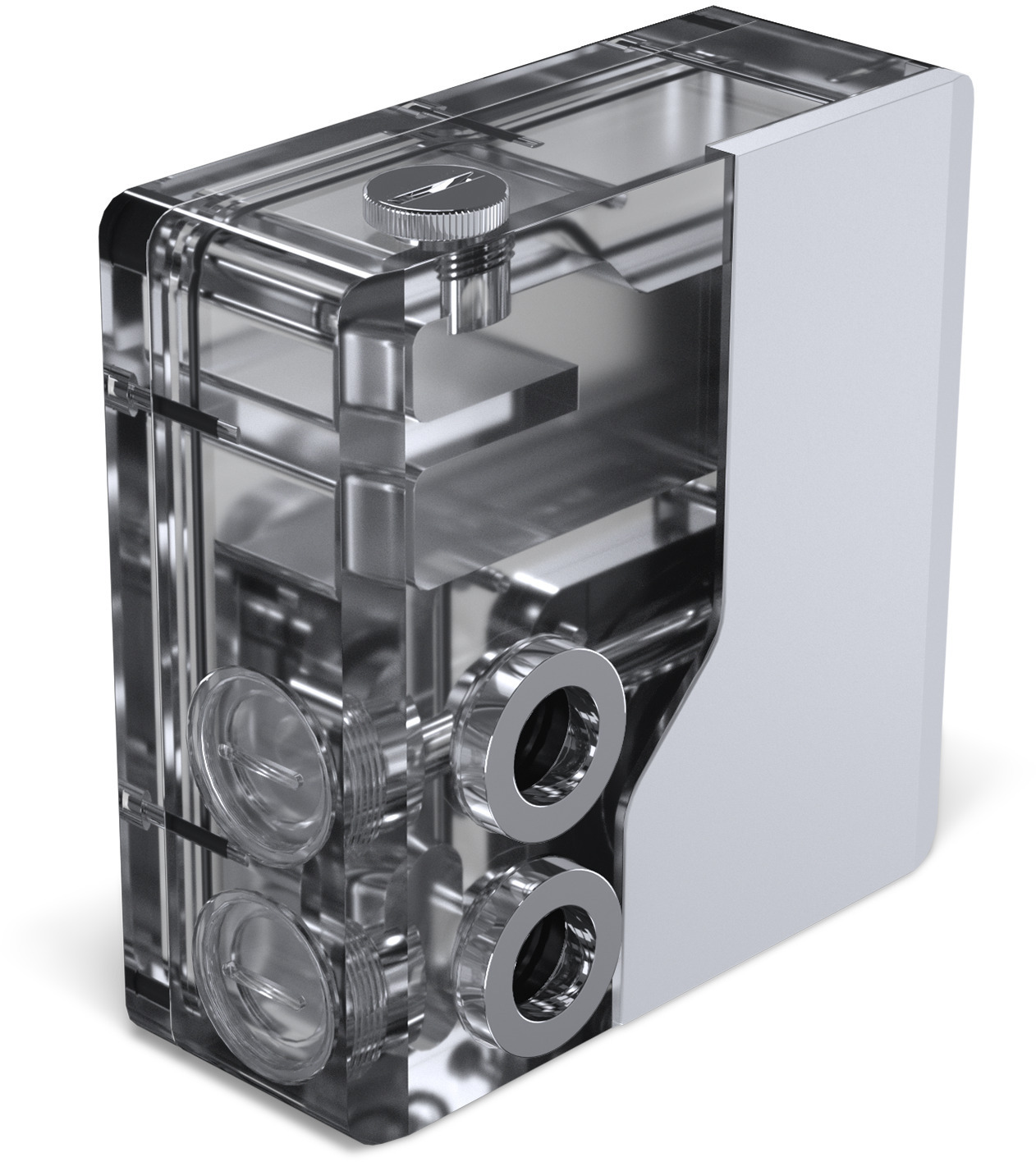Phanteks - Reservorio Phanteks Glacier EZ-Fit 120RES-DDC ARGB Blanco