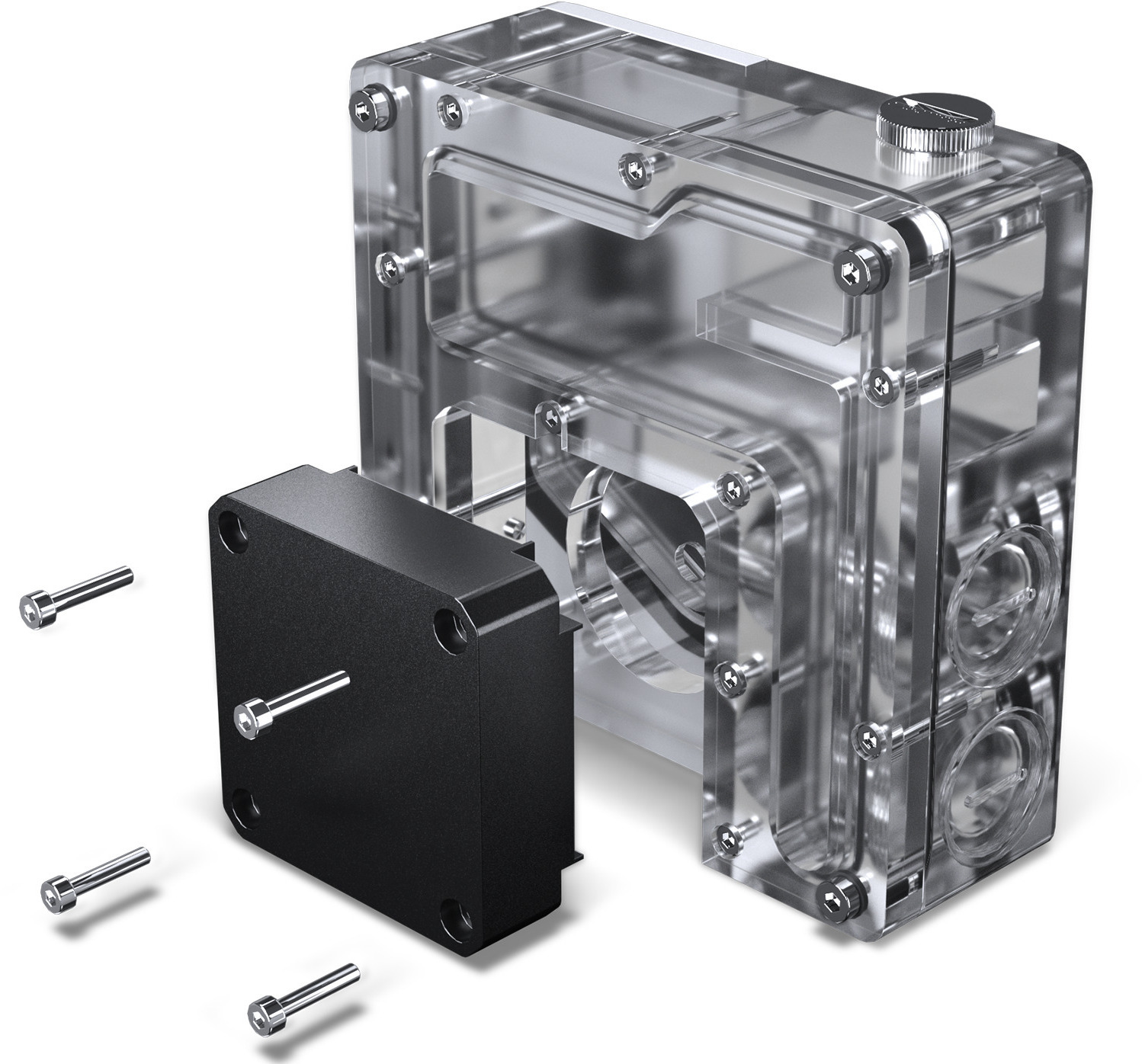 Phanteks - Reservorio Phanteks Glacier EZ-Fit 120RES-DDC ARGB Blanco