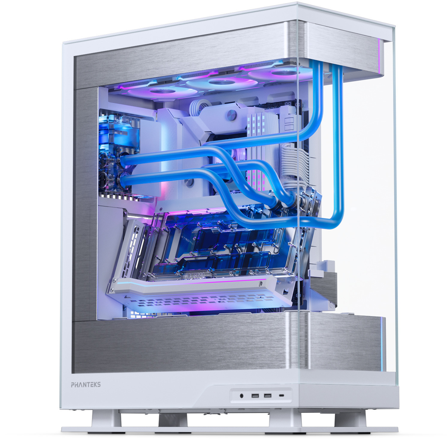 Phanteks - Reservorio Phanteks Glacier EZ-Fit 120RES-DDC ARGB Blanco