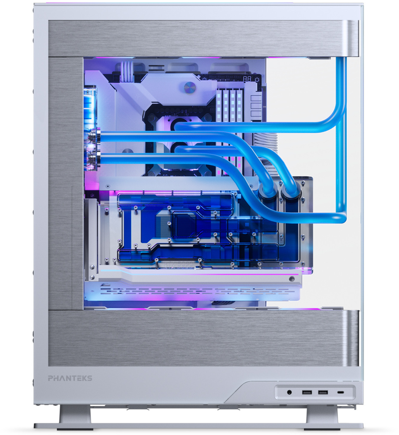 Phanteks - Reservorio Phanteks Glacier EZ-Fit 120RES-DDC ARGB Blanco