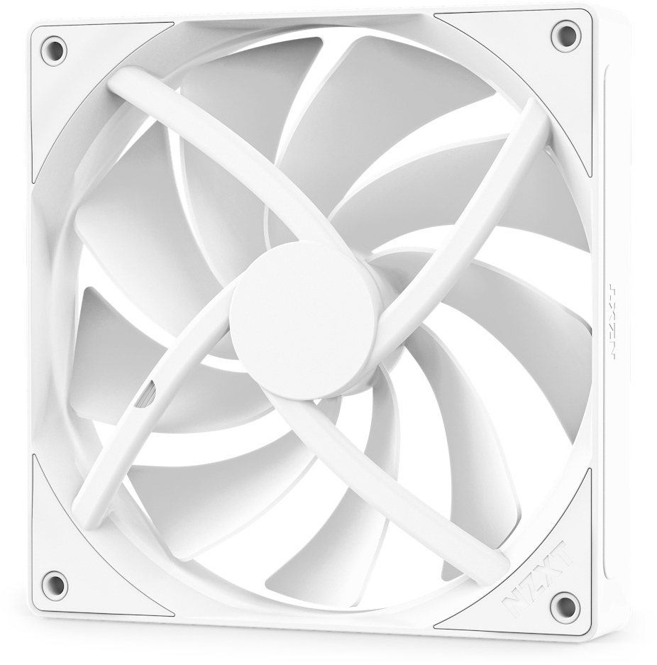 NZXT - Ventilador NZXT F140 Q QUIET AIRFLOW V2 140mm - Single Pack Blancas