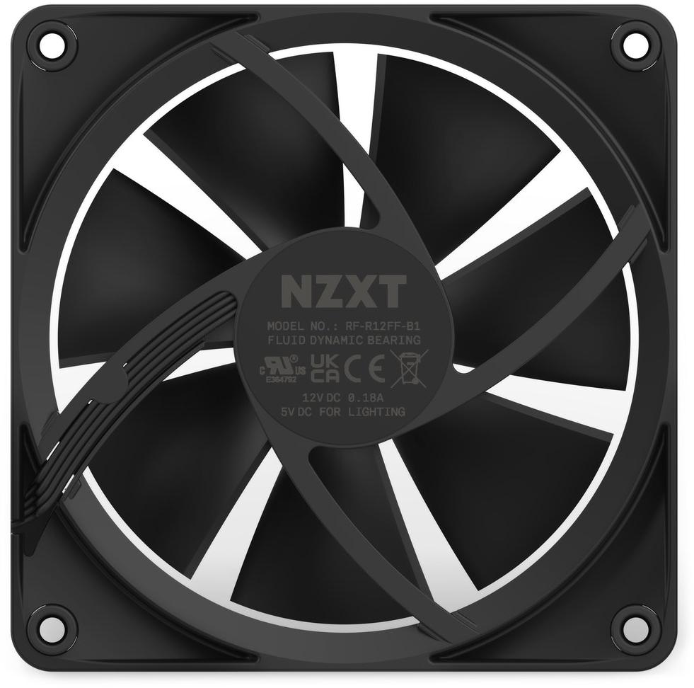 NZXT - Ventilador NZXT Aer RGB 3 Single 120mm Negro