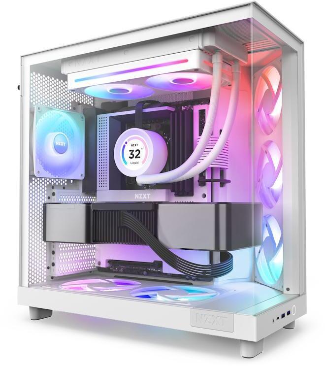 NZXT - Ventilador NZXT F240 RGB Core UNIBODY Blancas - Duplo Ventínha 120mm (240mm)