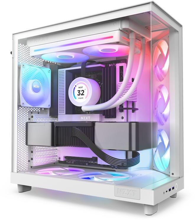 NZXT - Ventilador NZXT F280 RGB Core UNIBODY Blancas - Duplo Ventínha 140mm (280mm)