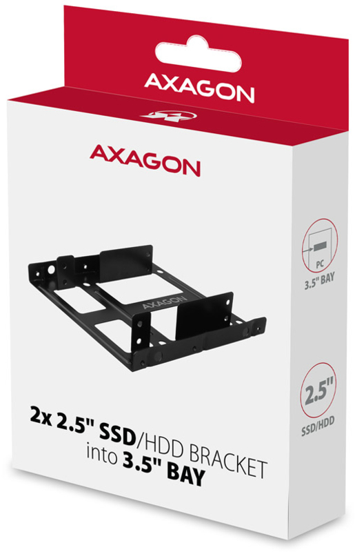 AXAGON - Adaptador AXAGON RHD-225 Dual 2.5" HDD para 3.5"