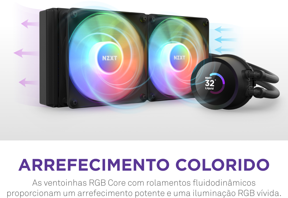 NZXT - Kit de Refrigeración Líquida CPU NZXT Kraken 240 RGB Negro