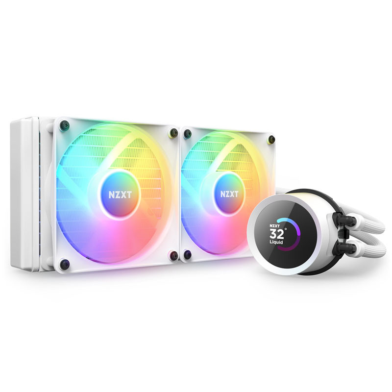 NZXT - Kit de Refrigeración Líquida CPU NZXT Kraken 240 RGB Blanco