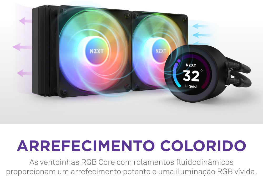 NZXT - Kit de Refrigeración Líquida CPU NZXT Kraken Elite 240 RGB Negro