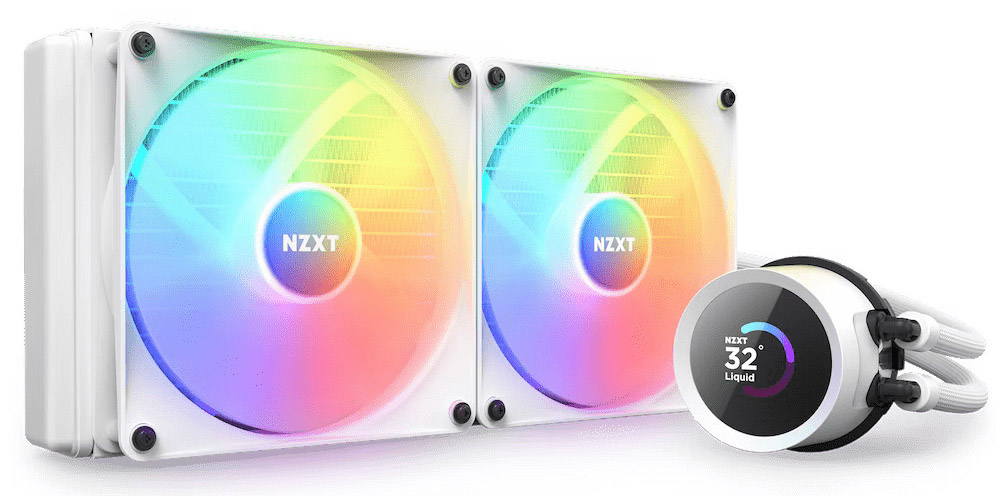 NZXT - Kit de Refrigeración Líquida CPU NZXT Kraken 280 RGB Blanco