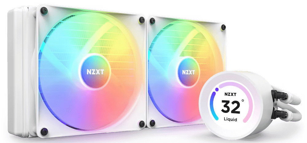 NZXT - Kit de Refrigeración Líquida CPU NZXT Kraken Elite 280 RGB Blanco