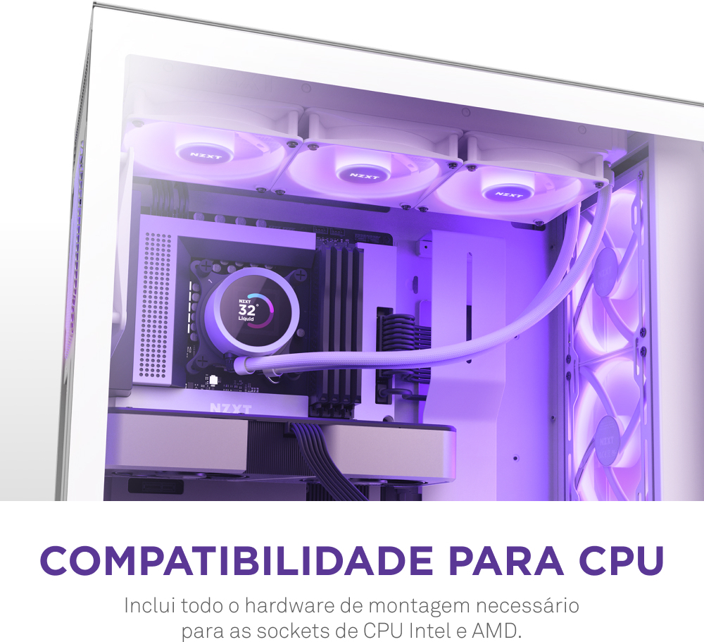 NZXT - Kit de Refrigeración Líquida CPU NZXT Kraken 360 RGB Blanco