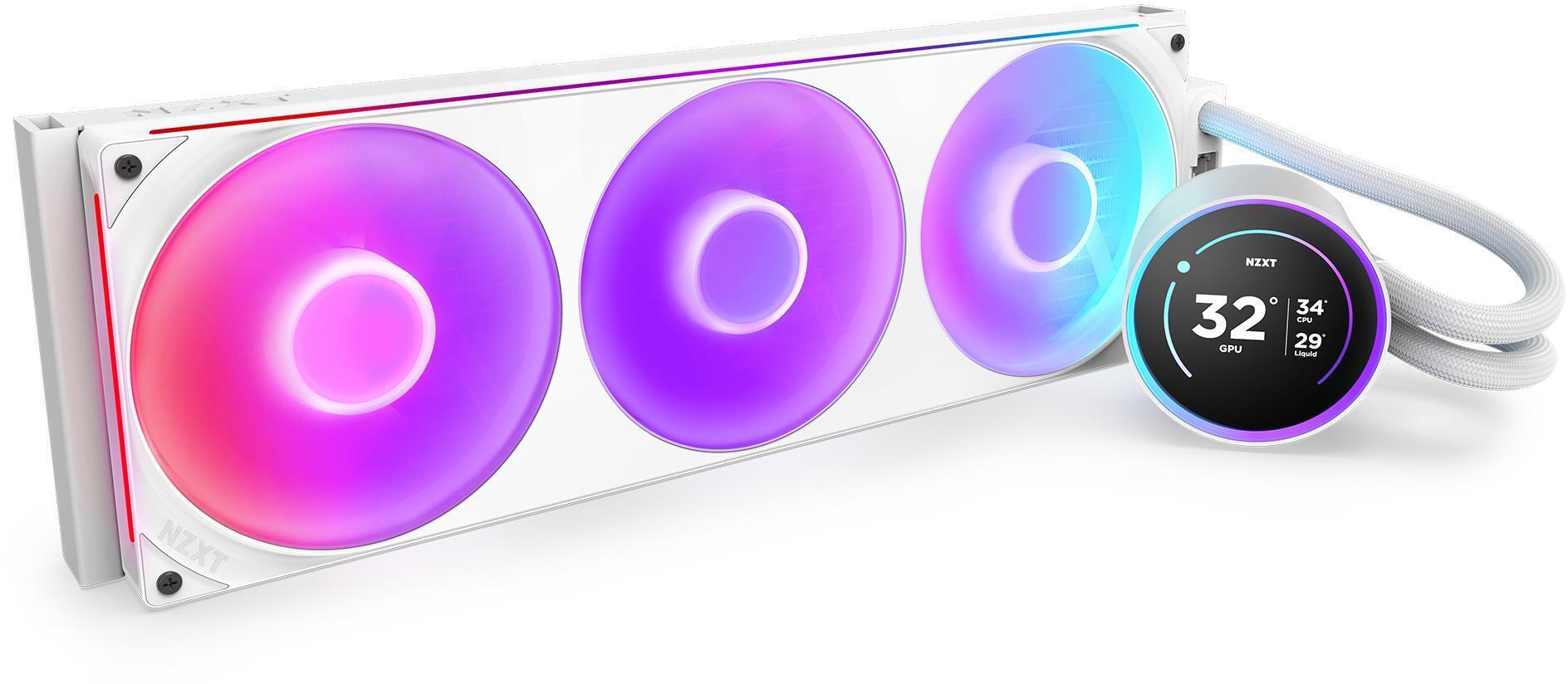 NZXT - Kit de Refrigeración Líquida CPU NZXT Kraken Elite 420 (2025) RGB Blanco