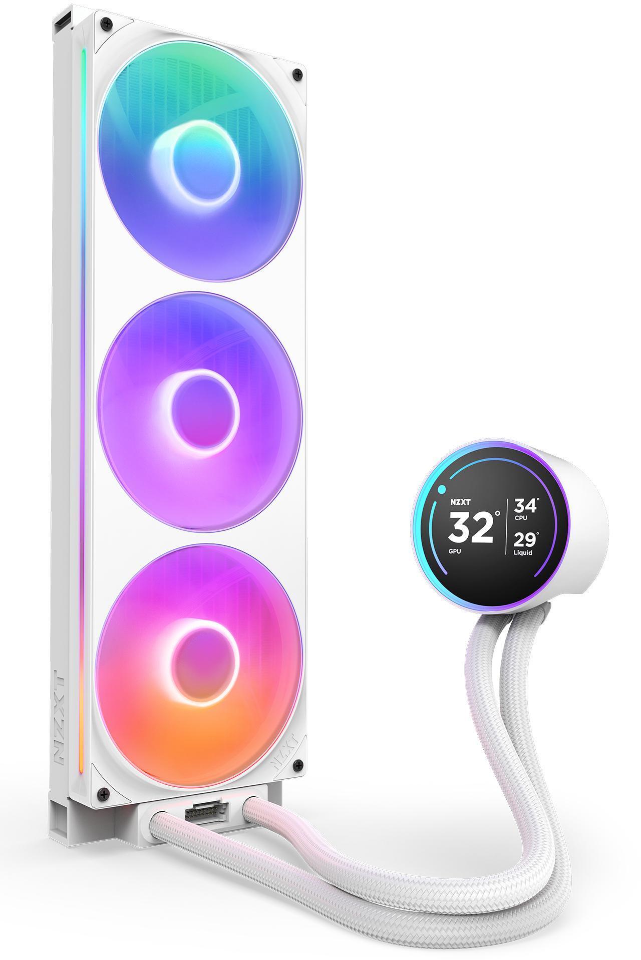 NZXT - Kit de Refrigeración Líquida CPU NZXT Kraken Elite 420 (2025) RGB Blanco