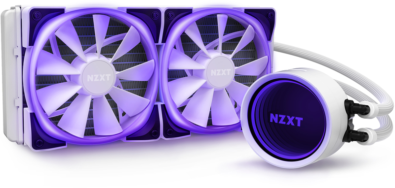 NZXT - Kit de Refrigeración Líquida CPU Kraken X53 RGB Blanco