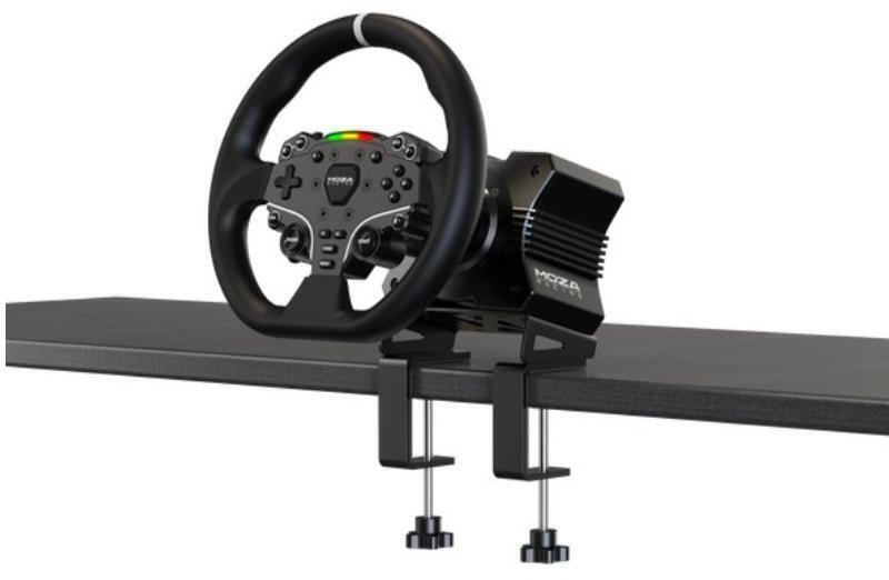 Moza Racing - Conjunto MOZA Racing R5 ( Base Volante R5 + Volante ES + Pedais SR-P + Suporte de Mesa R5)