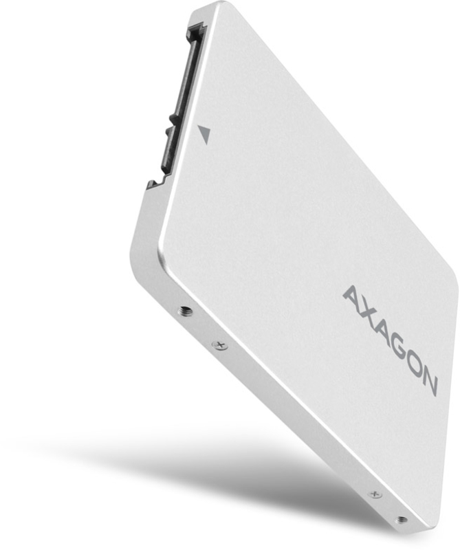 AXAGON - Caja Interno AXAGON RSS-M2SD SATA 2.5" para NGFF M.2 SSD, Aluminio Silver