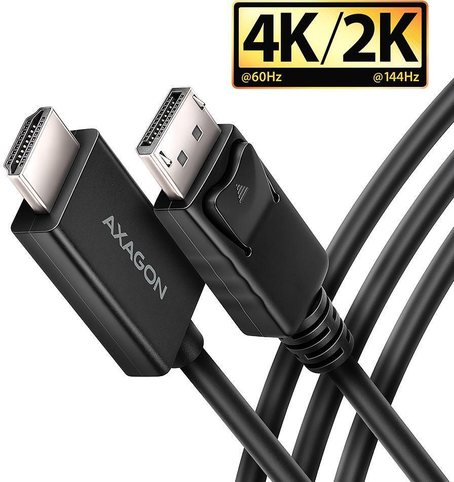AXAGON - Adaptador Mini AXAGON RVD-HI20C2 DisplayPort para HDMI, 4K/60Hz 1,8m