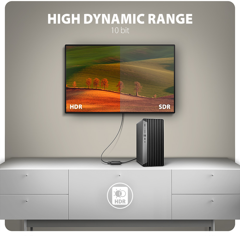 AXAGON - Adaptador Mini AXAGON RVD-HI20N DisplayPort para HDMI, 4K/60Hz