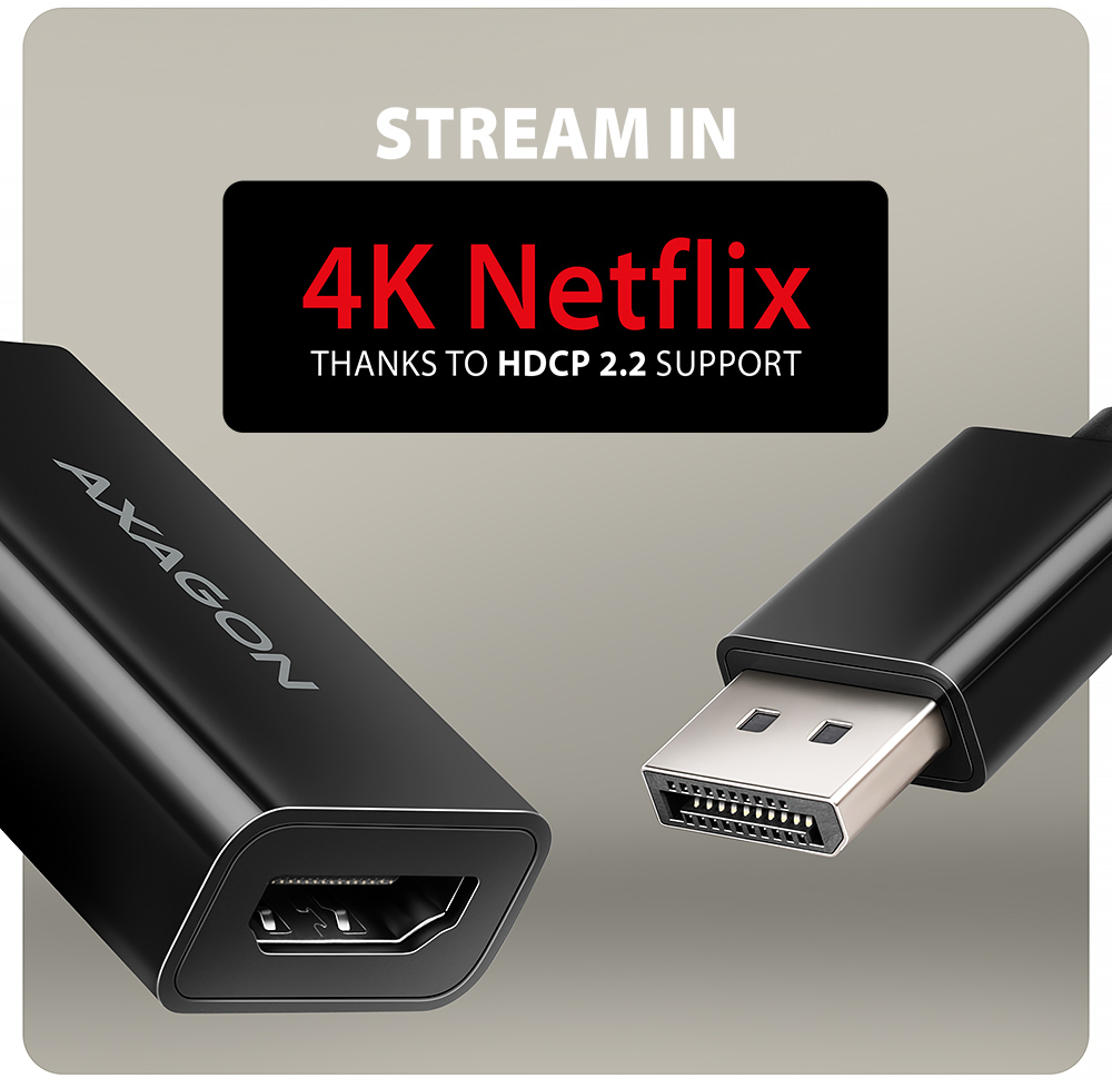 AXAGON - Adaptador Mini AXAGON RVD-HI20N DisplayPort para HDMI, 4K/60Hz