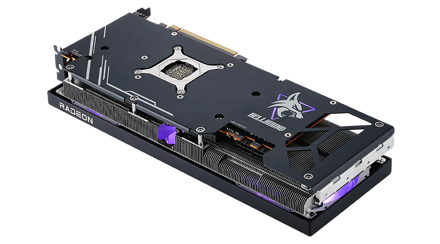 PowerColor - Tarjeta Gráfica PowerColor Radeon RX 7700 XT Hellhound OC 12GB GDDR6