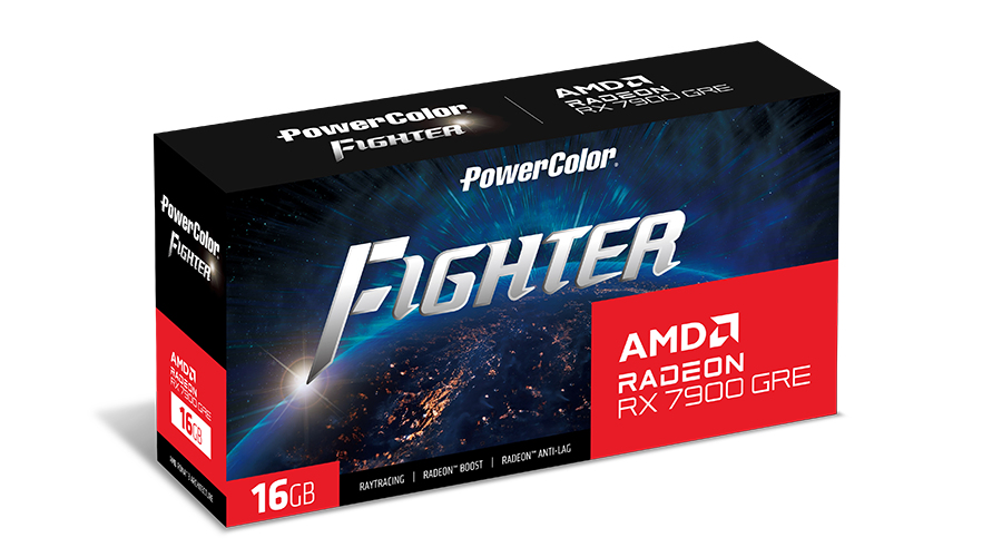 PowerColor - Tarjeta Gráfica PowerColor Radeon RX 7900 GRE Fighter OC 16GB GDDR6