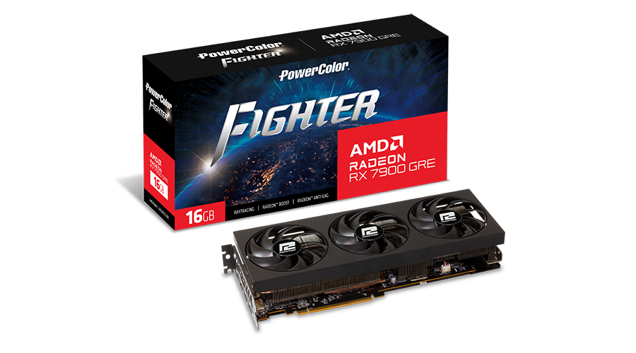 PowerColor - Tarjeta Gráfica PowerColor Radeon RX 7900 GRE Fighter OC 16GB GDDR6