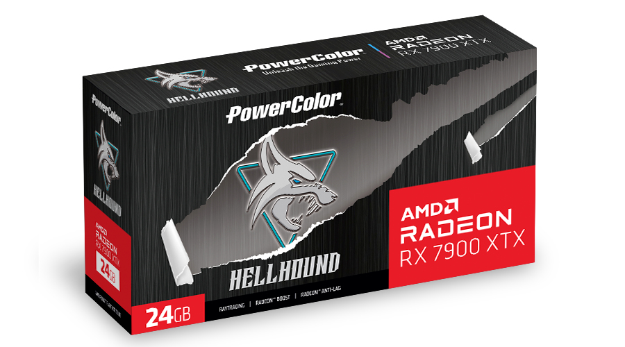 PowerColor - Tarjeta Gráfica PowerColor Radeon RX 7900 XTX Hellhound OC 24GB GDDR6