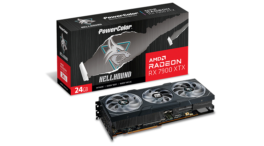 PowerColor - Tarjeta Gráfica PowerColor Radeon RX 7900 XTX Hellhound OC 24GB GDDR6