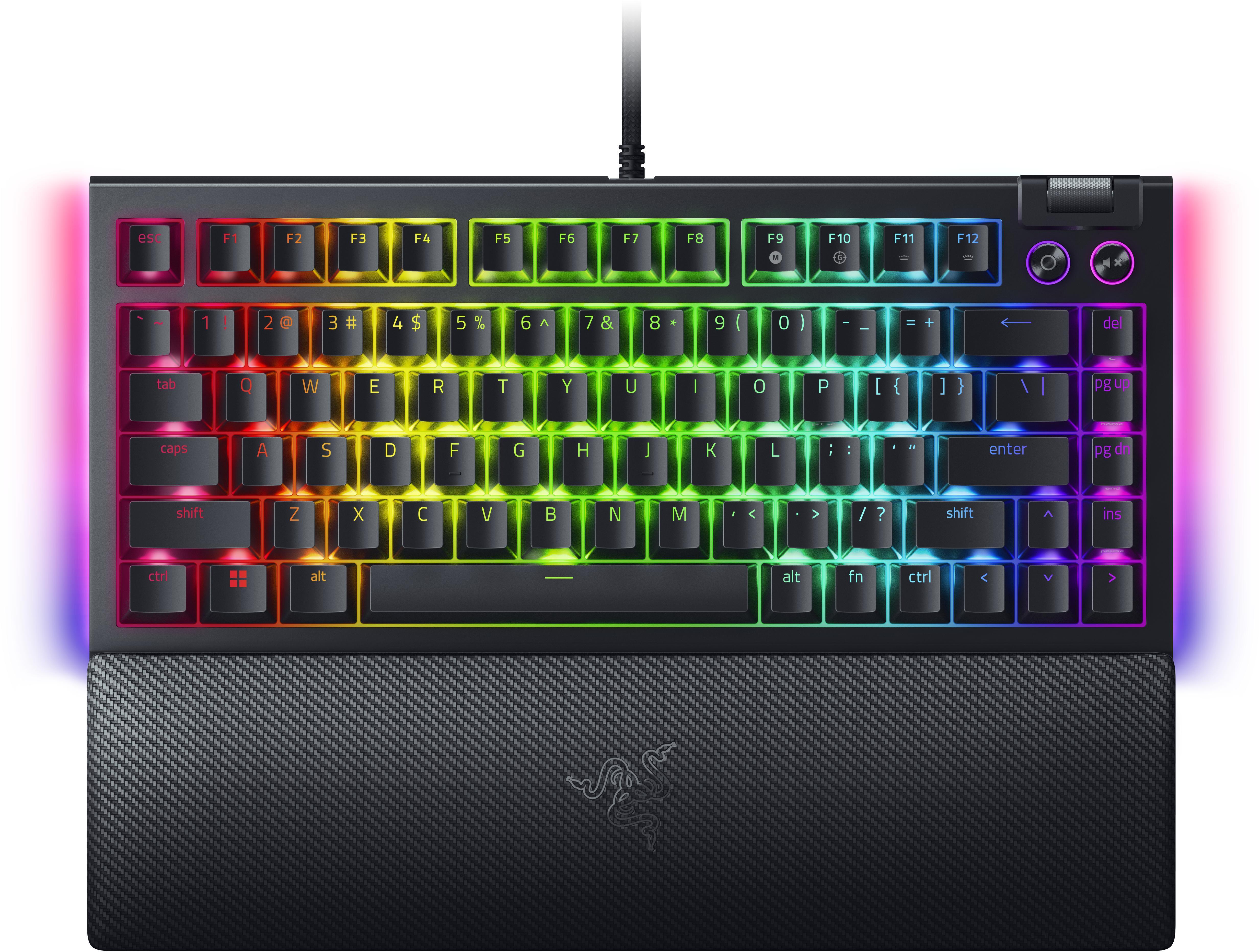 Razer - Teclado Razer BlackWidow V4 75% RGB Tactile Switch (US)