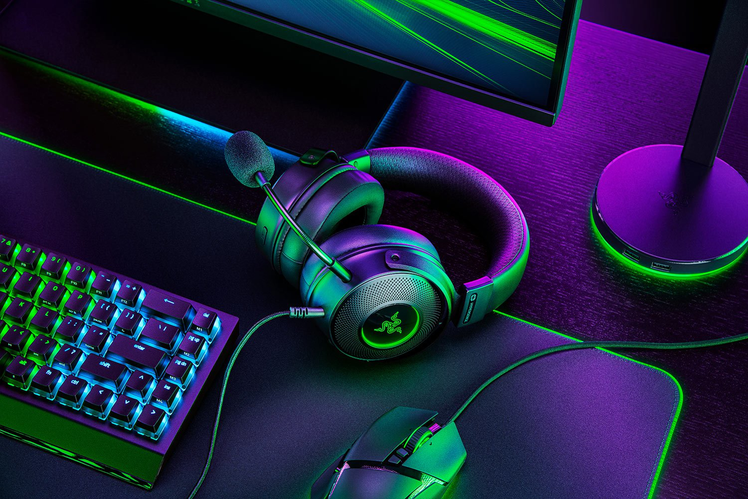 Razer - Auriculares Razer Kraken V3 HyperSense 7.1 Negro