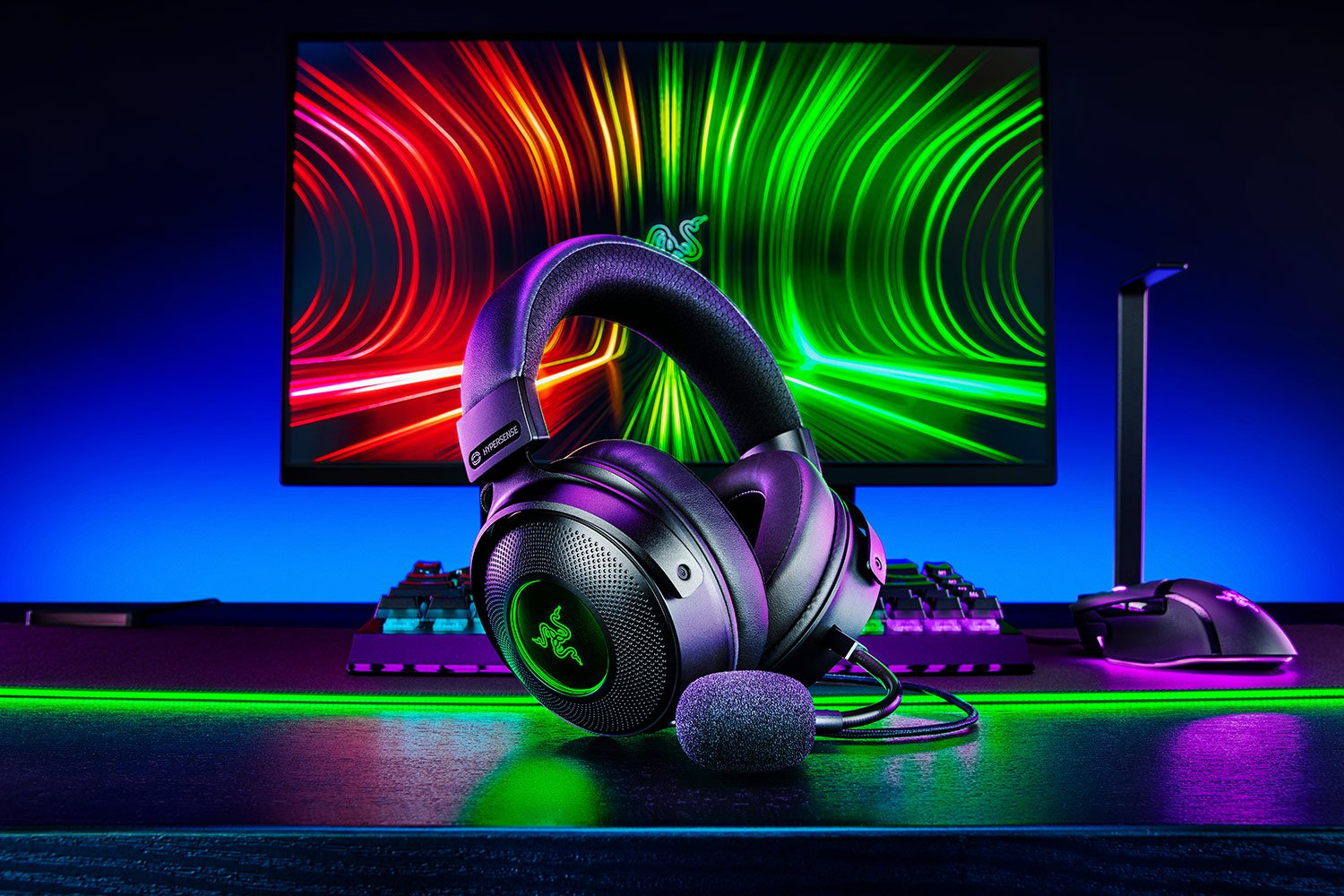 Razer - Auriculares Razer Kraken V3 HyperSense 7.1 Negro