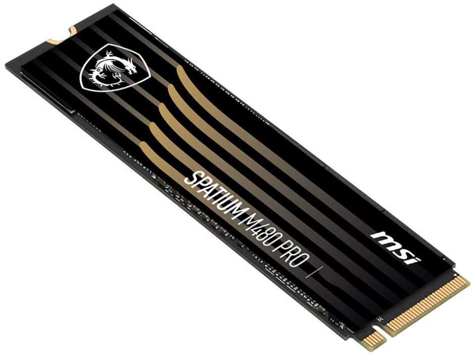 MSI - SSD MSI SPATIUM M480 Pro 1TB Gen4 M.2 NVMe (7400/6000MB/s)