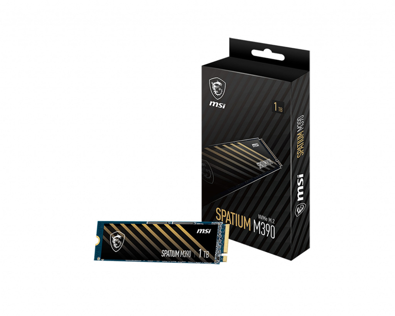 MSI - SSD MSI SPATIUM M390 1TB M.2 NVMe (3300/3000MB/s)