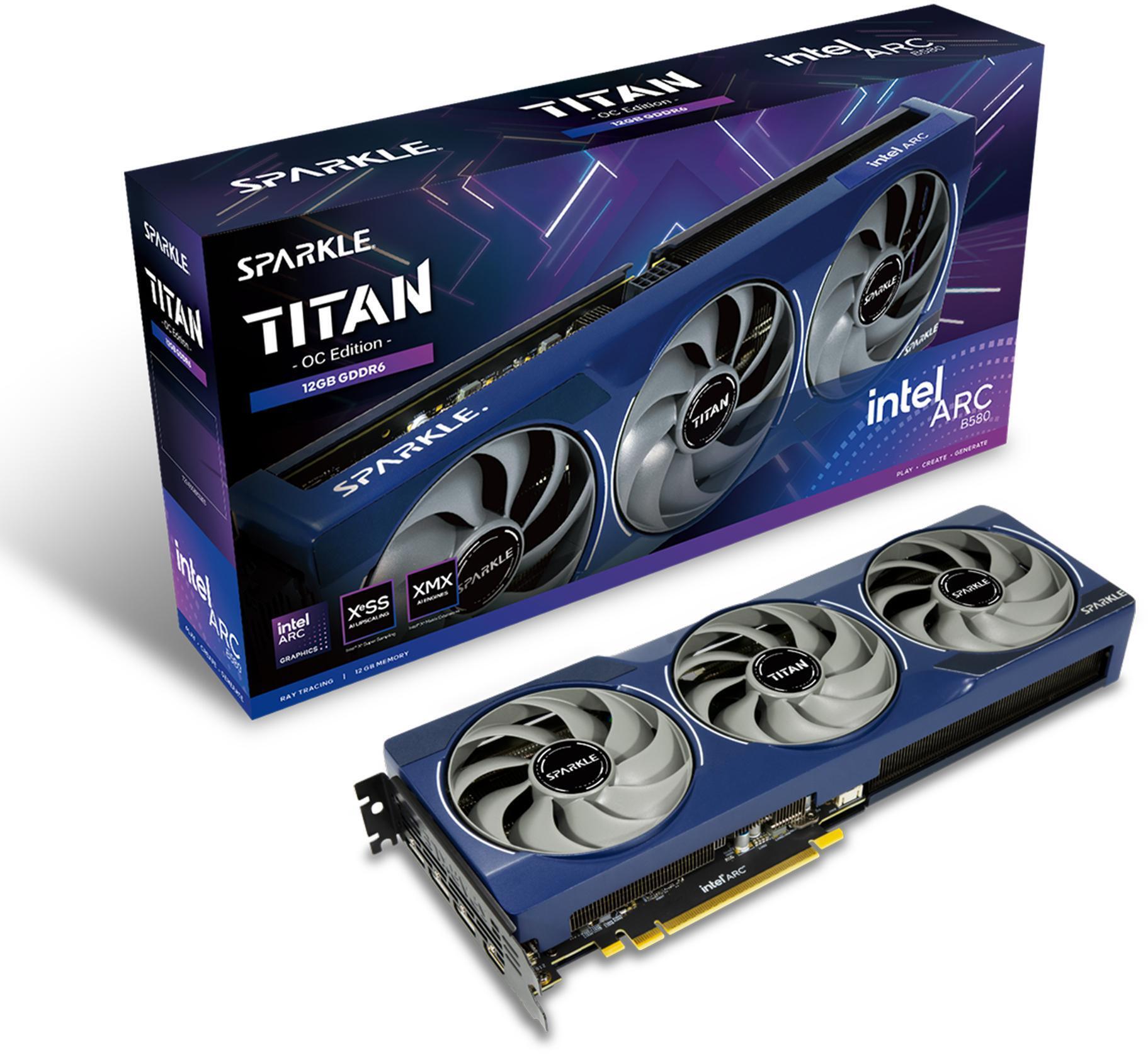 Sparkle - Tarjeta Gráfica Sparkle Intel ARC B580 Titan OC 12GB GDDR6