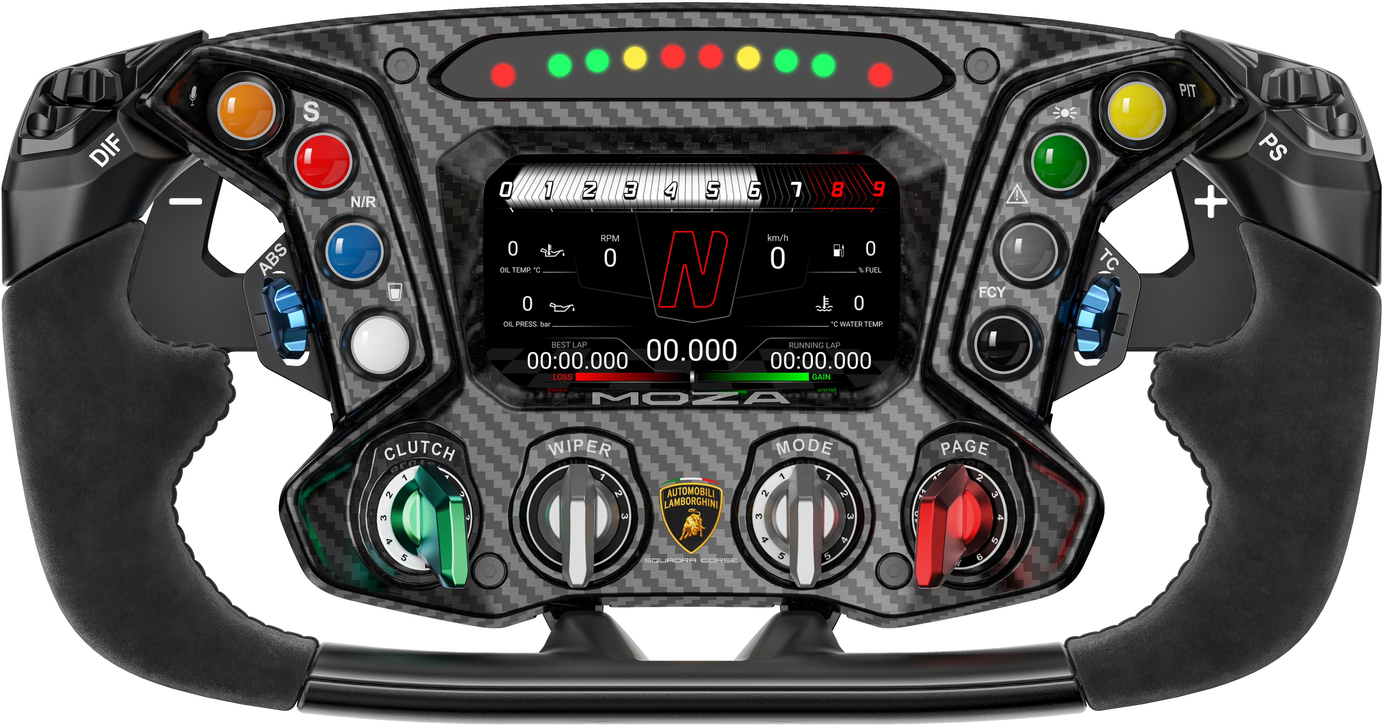 Volante MOZA Racing X Automobili Lamborghini Squadra Corse Essenza SCV12 Sim Racing Steering Wheel