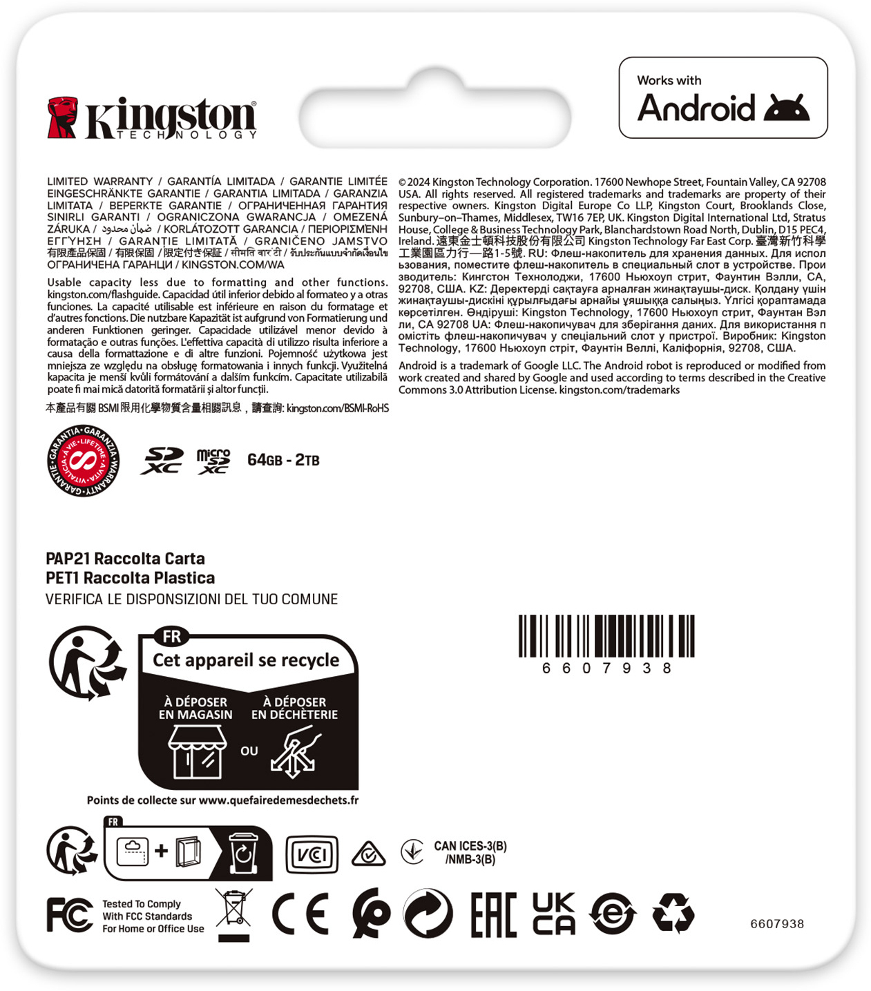 Kingston - Tarjeta de Memoria Kingston Canvas Go! Plus Gen4 200MB/s MicroSDXC UHS-I U3 V30 A2 128GB