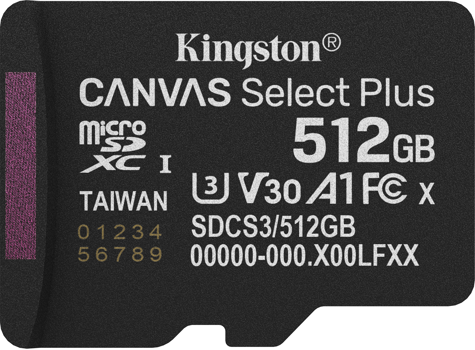 Kingston - Tarjeta de Memoria Kingston Canvas Select Plus Gen3 150MB/s MicroSDHC UHS-I A1 512GB