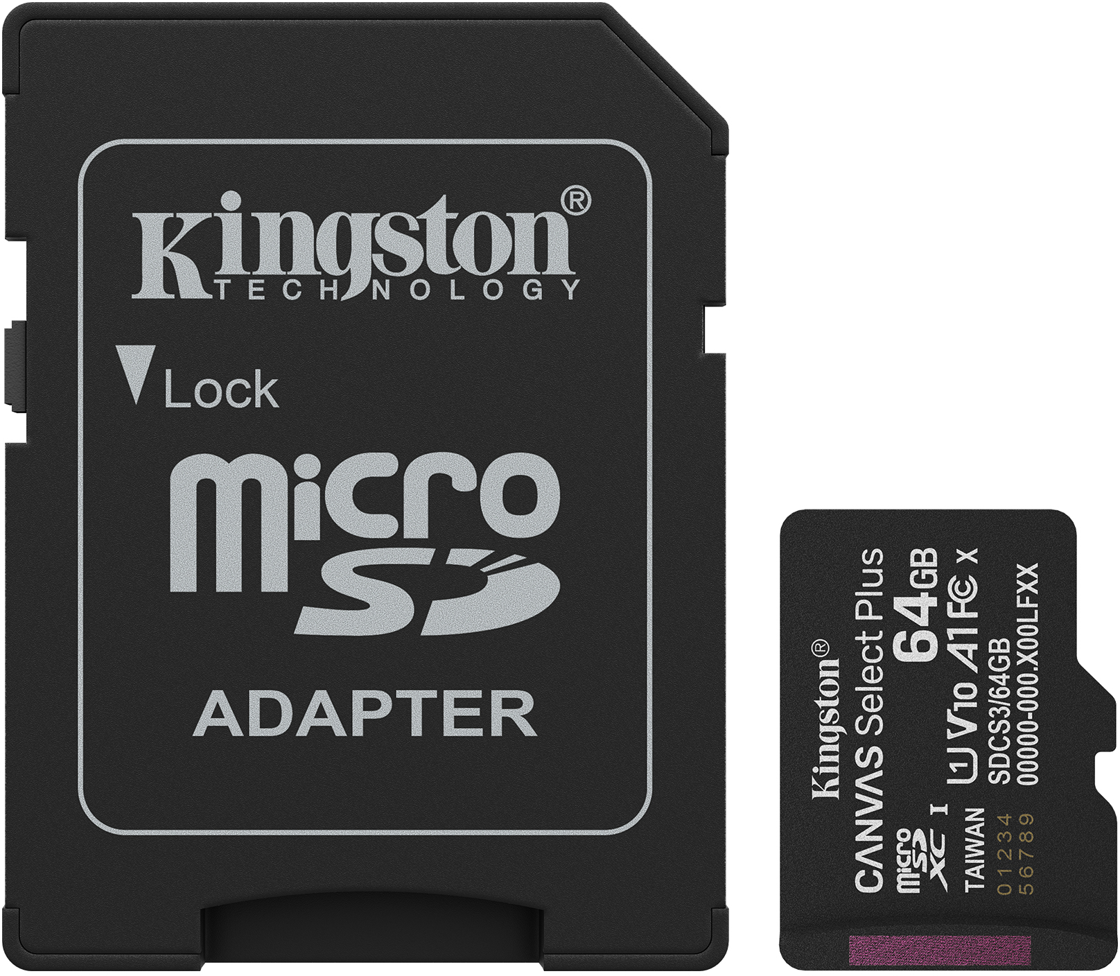 Kingston - Tarjeta de Memoria Kingston Canvas Select Plus Gen3 MicroSDHC UHS-I A1 64GB
