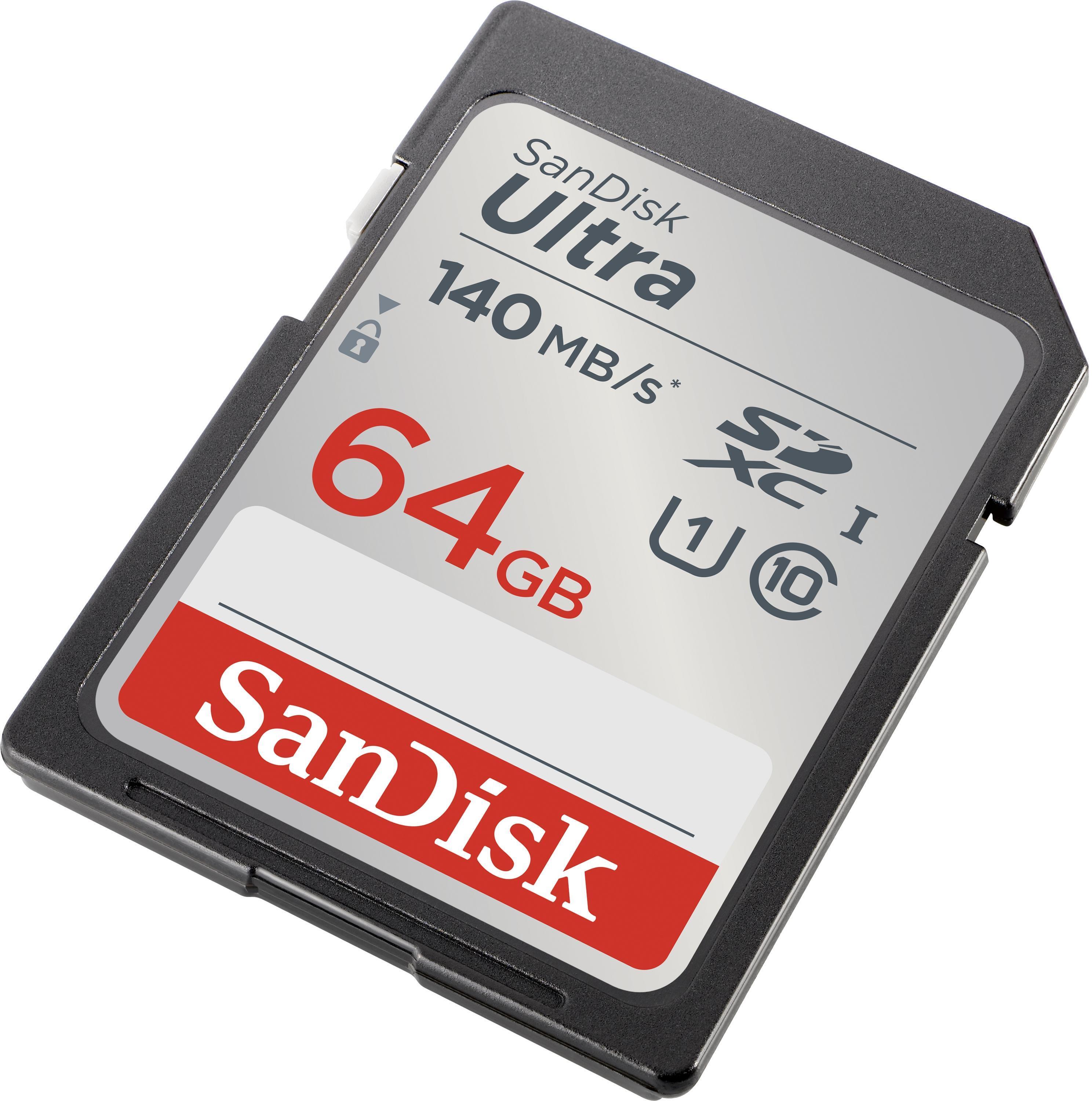 SanDisk - Tarjeta de Memoria SanDisk Ultra SHDC/SDXC UHS-I C10 U1 64GB