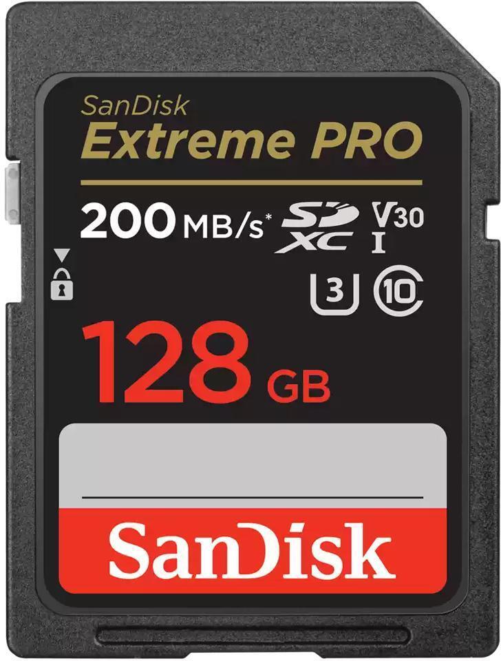 SanDisk - Tarjeta de Memoria SanDisk Extreme Pro SDXC UHS-I C10 U3 V30 128GB