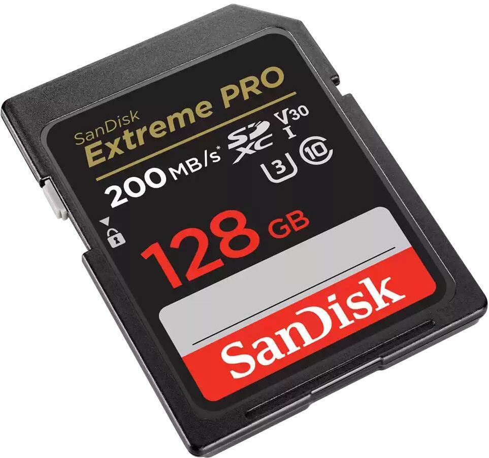 SanDisk - Tarjeta de Memoria SanDisk Extreme Pro SDXC UHS-I C10 U3 V30 128GB