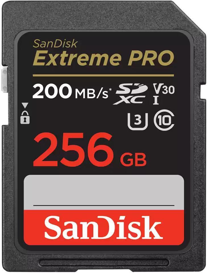 SanDisk - Tarjeta de Memoria SanDisk Extreme Pro SDXC UHS-I C10 U3 V30 256GB