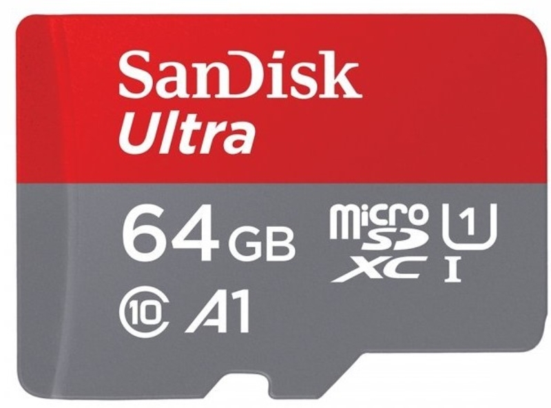 SanDisk - Tarjeta de Memoria SanDisk Ultra MicroSDXC C10 A1 UHS-I 64GB