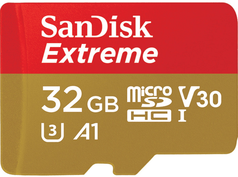 SanDisk - Tarjeta de Memoria SanDisk Extreme MicroSDHC C10 A1 UHS-I 32GB